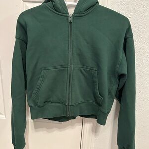 Green Kids Hoodie Jacket
